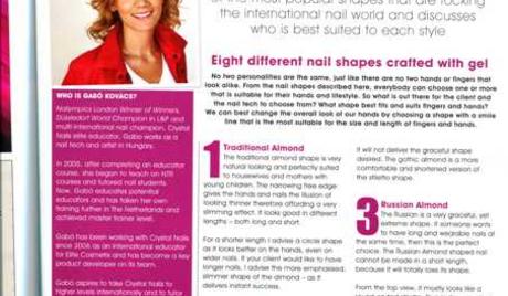 Best Nails - 8 forma de uñas con gel - Por: Gabó Kovács - 6 veces campeona USA