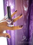 Best Nails - Con esmalte Crystal Nails No203