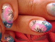 porci,akrillal díszítve