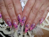 porci,akrillal díszítve