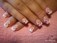 rózsaszín álom akril virág