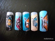 Akrilfestett pillangók gyakorlás 1