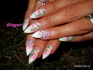 Fehér francia porci akrillal 2012