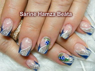 kék csengő akrillal