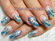 kék csengő akrillal