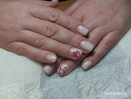 LATTE géllel és virággal