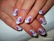 Akril virágos porci