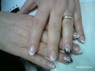 fekete fehér akril díszítés