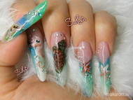 akrillal festett nyaralós körmöm