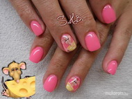 egérke akrillal pingálva