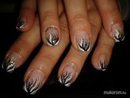 Csillámos fekete fehér