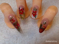 Karácsonyi akril díszítés