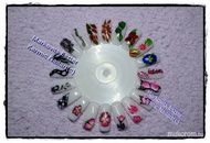 Téli akril díszítések