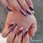 Akrillal festett csipke