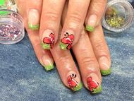 Zselé akril festéssel