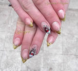 Porcelán akril rénszarvassal