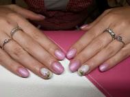 Zselé akril virággal