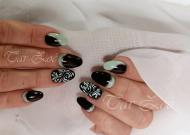 Porcelán géllakkal 