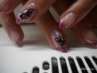 pillangó csillámmal