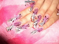 porcelán akril díszítéssel