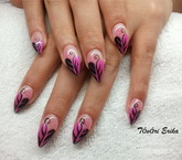 rózsaszín feketével