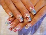 nagyon színes nyári köröm