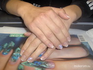 Gel Lac francia akril virággal