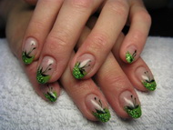 színes zselé,brillant  + akril