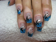 csillám zselé + akril