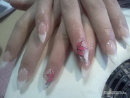 Épített porci virággal