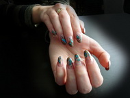 Best Nails - Barna és türkiz találkozása...