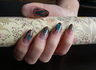 Best Nails - Barna és türkiz találkozása...