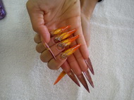 zselés körmök ,akril