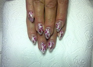 Akril és zselékombináció