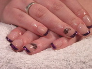 Porcelán Műköröm Körömágyhossz. akryl dísz.