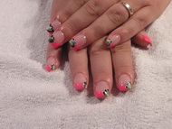 francia köröm minta