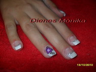 egyszerű akrilvirág