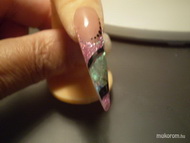 épitettstiletto  kagyló lappal díszítve