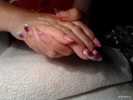 Best Nails - színes szárított virággal