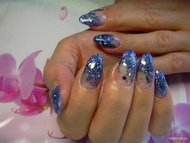 csillám kagylókkal