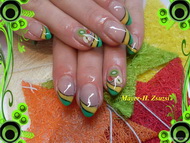 Zöld sárga gyümölccsel