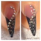 Antracit kagyló örleménnyel