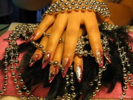 Épített zselé háló beépítésével 