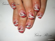 Beépített díszítés tussal kontúrozva