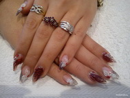 pávatoll és háló 3D virágokkal