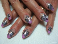 szines csillámos zselével Ildi