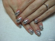 ezüst csillámmal Réka