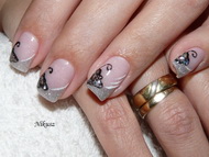 Tört kagyló és csillám