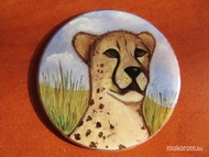 Gepárd akril festékkel gyűrű alap