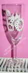 Pezsgőspohár díszítés